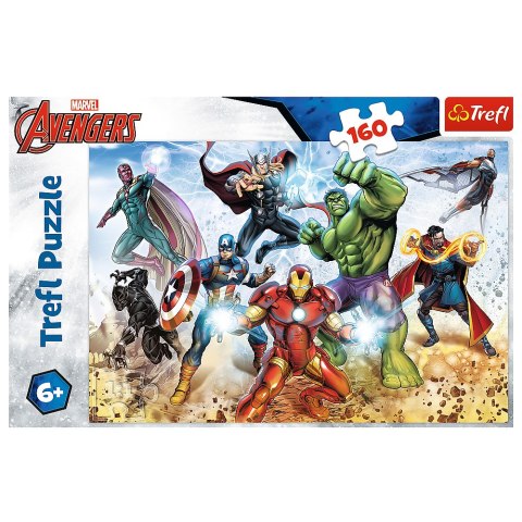 PUZZLE - 160 - MARVEL AVENGERS - GOTOWI BY RATOWAĆ ŚWIAT - TREFL 15368