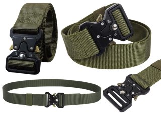 TAKTYCZNY PAS MILITARNY PARCIANY CZARNY 120 X 3,8CM