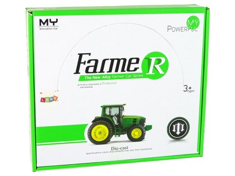 TRAKTOR CIĄGNIK RESORAK METALOWY Z NAPĘDEM