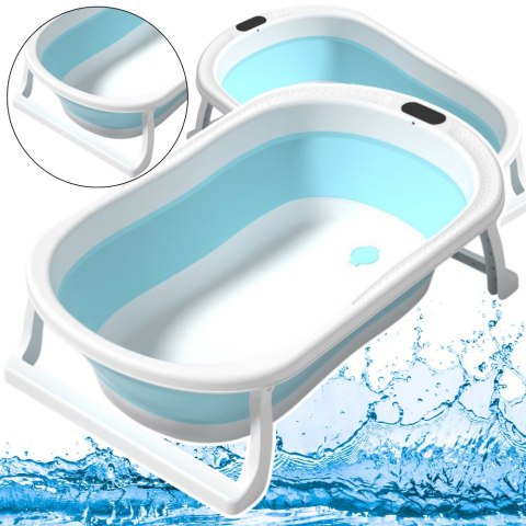 WANIENKA DO KĄPIELI SKŁADANA ANTYPOŚLIZGOWE NÓŻKI NIEBIESKA