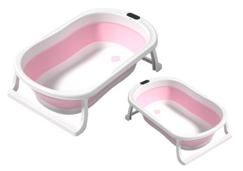 WANIENKA DO KĄPIELI SKŁADANA ANTYPOŚLIZGOWE NÓŻKI RÓŻOWA