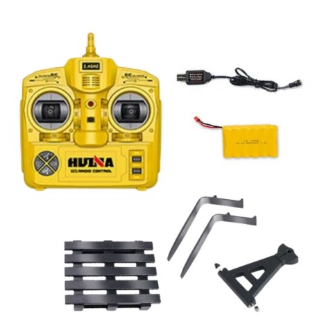 WÓZEK WIDŁOWY PRZYCZEPA ZDALNIE STEROWANY PILOT POMARAŃCZOWY 1:10 R/C