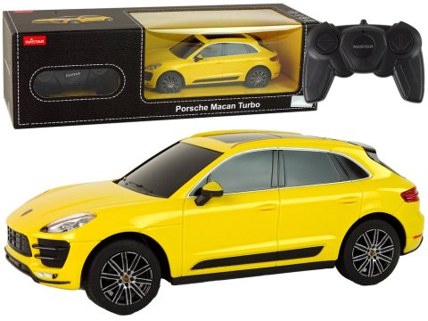 AUTO R/C PORSCHE MACAN TURBO 1:24 RASTAR ŻÓŁTY