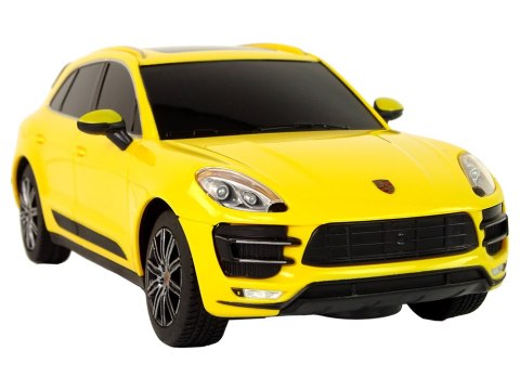 AUTO R/C PORSCHE MACAN TURBO 1:24 RASTAR ŻÓŁTY
