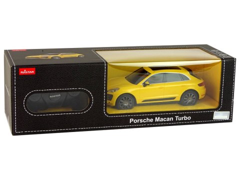 AUTO R/C PORSCHE MACAN TURBO 1:24 RASTAR ŻÓŁTY