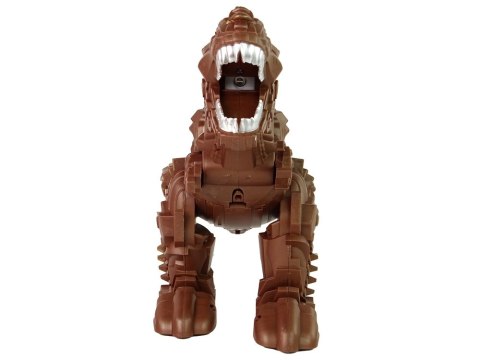 DINOZAUR ZDALNIE STEROWANY ZIEJE PARA WODNA PROJEKTOR BRĄZOWY