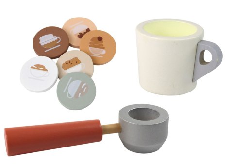 DREWNIANY EKSPRES DO KAWY ZABAWKA FILIŻANKA