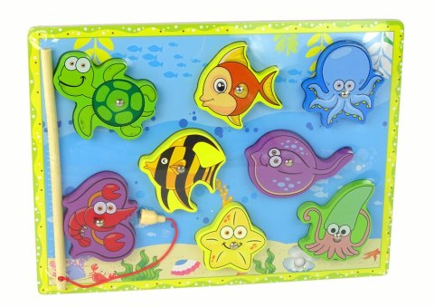 DREWNIANY ZESTAW DO ŁOWIENIA ZWIERZĄT MORSKICH