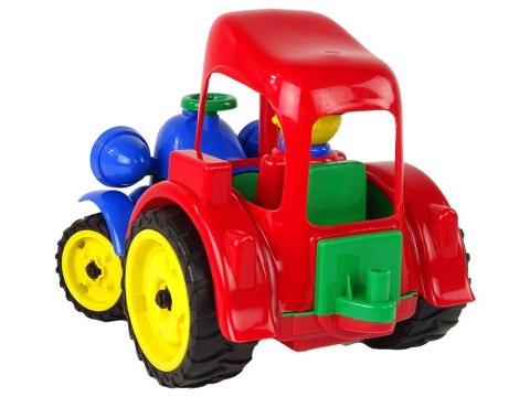 DUŻY TRAKTOR CIĄGNIK POJAZD FARMA FIGURKA GUMOWE KOŁA
