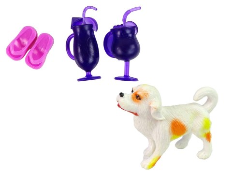 LALKA DLA DZIECI AKCESORIA BASEN ZJEŻDŻALNIA