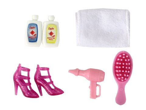 LALKA DLA DZIECI W SZLAFROKU ŁAZIENKA AKCESORIA