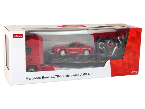 LAWETA AUTKO R/C MERCEDES-BENZ 1:26 CZERWONE