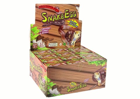WYKLUWAJĄCE SIĘ ROSNĄCE MAGICZNE JAJKO WĘŻE 6CM