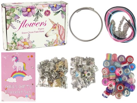 ZESTAW DO ROBIENIA BRANSOLETEK DIY 90 KORALIKÓW