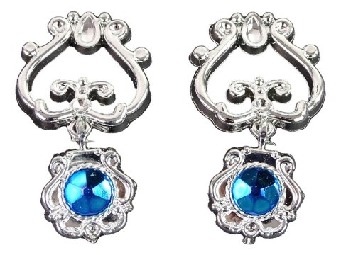 ZESTAW DLA MAŁEJ KSIĘŻNICZKI KORONA BAL KARNAWAŁOWY NIEBIESKI AKCESORIA