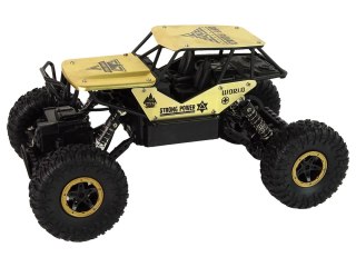 AUTO RC WYSOKIE KOŁA 1:18 PLASTIKOWE CZARNE ZŁOTE