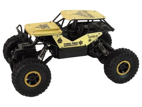 AUTO RC WYSOKIE KOŁA 1:18 PLASTIKOWE CZARNE ZŁOTE