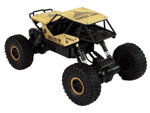 AUTO RC WYSOKIE KOŁA 1:18 PLASTIKOWE CZARNE ZŁOTE