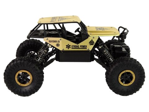 AUTO RC WYSOKIE KOŁA 1:18 PLASTIKOWE CZARNE ZŁOTE