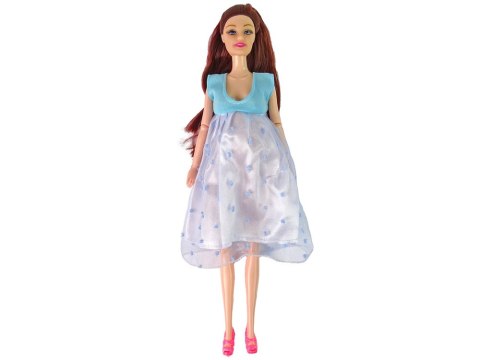 LALKA DLA DZIECI W CIĄŻY NIEBIESKA SUKIENKA