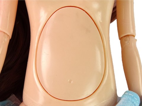 LALKA DLA DZIECI W CIĄŻY NIEBIESKA SUKIENKA