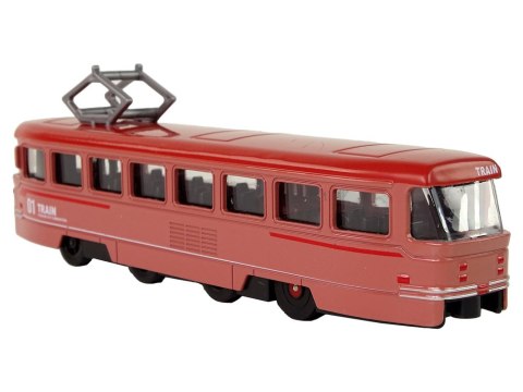 POCIĄG NAPĘD FRYKCYJNY DŹWIĘKI METALOWY CZERWONY