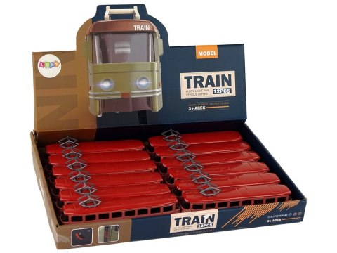 POCIĄG NAPĘD FRYKCYJNY DŹWIĘKI METALOWY CZERWONY