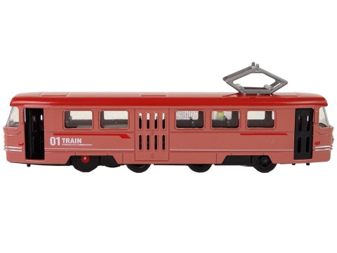 POCIĄG NAPĘD FRYKCYJNY DŹWIĘKI METALOWY CZERWONY