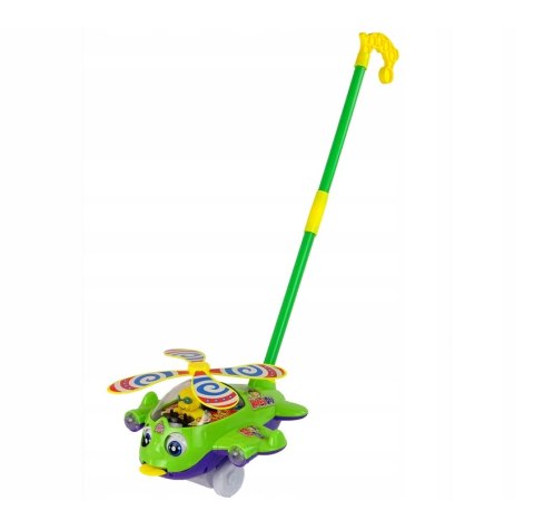 SAMOLOT PCHACZ DZWONEK KIJ PILOT ZIELONY