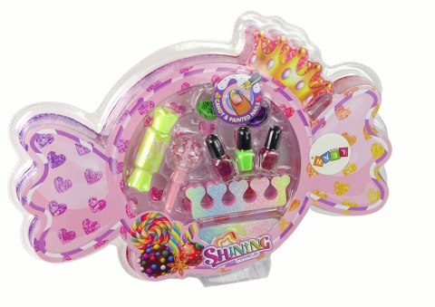 ZESTAW DO MAKIJAŻU ZDOBIENIE PAZNOKCI CUKIEREK