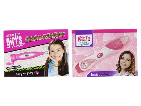 ZESTAW DO ZAPLATANIA WŁOSÓW 2 W 1 KORALIKI