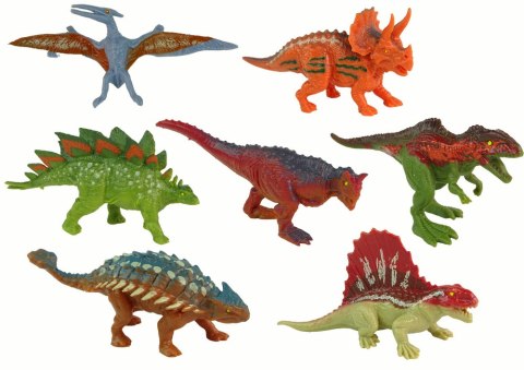 ZESTAW FIGURKI DINOZAURY 12 SZTUK KOLOROWE