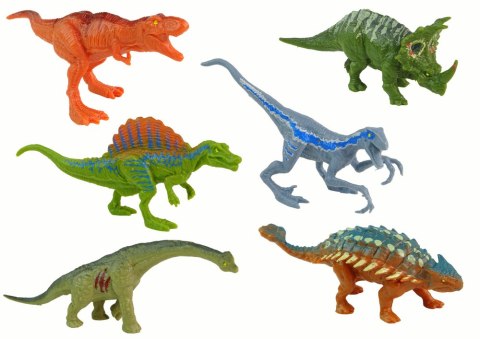 ZESTAW FIGURKI DINOZAURY 12 SZTUK KOLOROWE