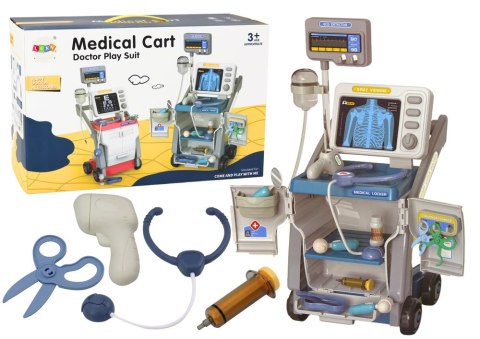 ZESTAW MAŁEGO DOKTORA STETOSKOP ŚWIATŁA NIEBIESKI