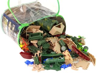 ZESTAW MILITARNY FIGURKI BROŃ POJAZDY 200 ELEMENTÓW