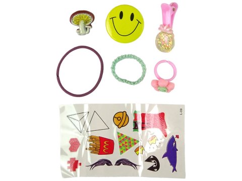 ZESTAW PIĘKNOŚCI W KUFERKU CIENIE LAKIERY RÓŻOWY BIAŁY