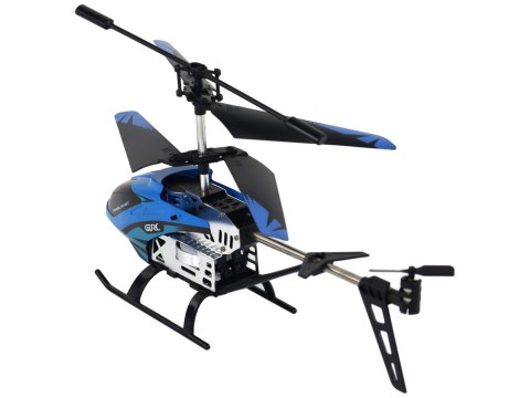ALUMINIOWY HELIKOPTER RC 2.4G NIEBIESKI 15 MINUT LOTU