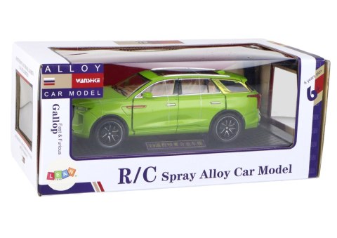 ALUMINIOWY MODEL SAMOCHODU RC 1:24 C KOLOR ZIELONY