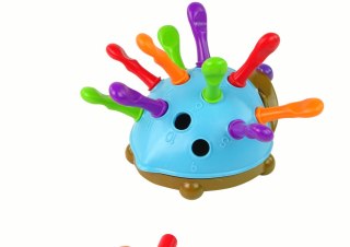 JEŻYK UKŁADANKA NIEBIESKI KOLOROWE KOLCE