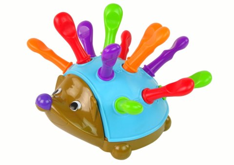 JEŻYK UKŁADANKA NIEBIESKI KOLOROWE KOLCE