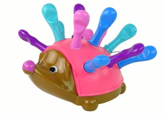 JEŻYK UKŁADANKA RÓŻOWY KOLOROWE KOLCE