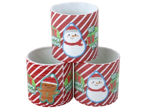 KULTOWA SPRĘŻYNA BIAŁO CZERWONA MOTYW ŚWIĄTECZNY RELAKSACYJNA 6CM