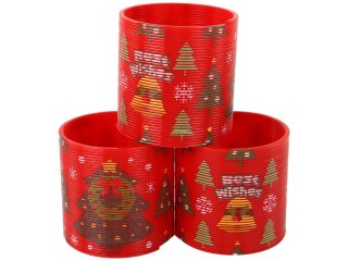 KULTOWA SPRĘŻYNA CZERWONA MOTYW ŚWIĄTECZNY RELAKSACYJNA 6CM