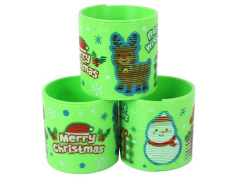 KULTOWA SPRĘŻYNA ZIELONA MOTYW ŚWIĄTECZNY RELAKSACYJNA 6CM