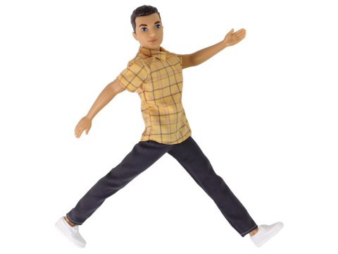 LALKA DLA DZIECI CHŁOPAK KOSZULA BRĄZOWE WŁOSY