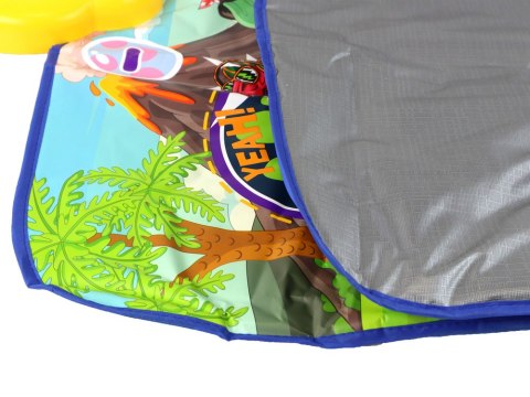 MATA DO TAŃCZENIA Z MOTYWEM DINOZAURÓW 90CM X 86CM