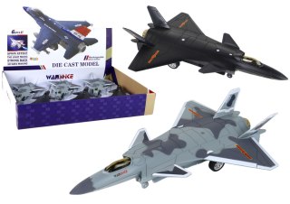 MODEL SAMOLOTU Z NAPĘDEM FRYKCYJNYM CZARNY SZARY