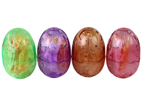 OTWIERANE JAJO DINOZAURA FIGURKA ŻÓŁTA 4 KOLORY 9 CM