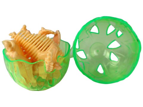 OTWIERANE JAJO DINOZAURA FIGURKA ŻÓŁTA 4 KOLORY 9 CM