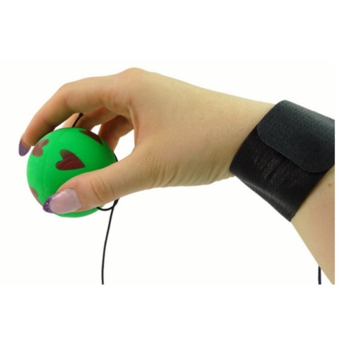 PIŁKA PU NA GUMCE 6 CM 4 KOLORY SERCA